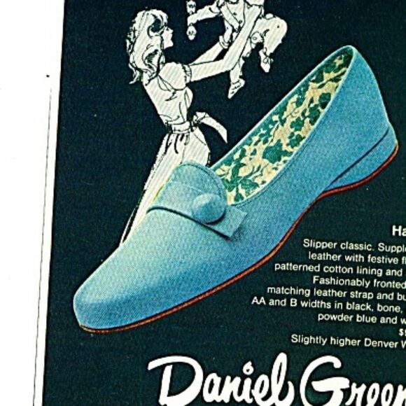 VINTAGE 68 Daniel Green Happy Pearl Leather Flats - Picture 2 of 9